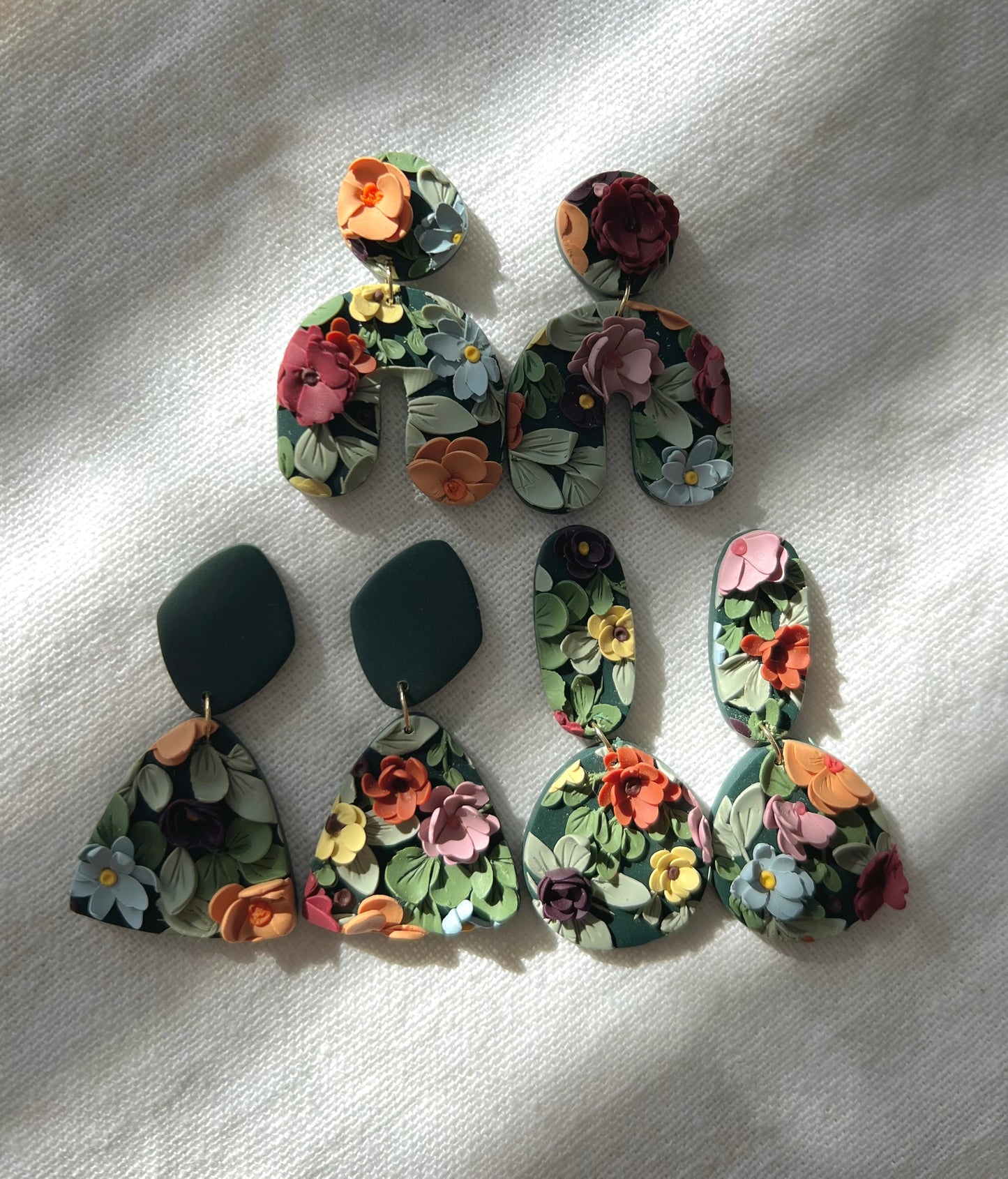 Secret Garden Pendant Drop Earrings