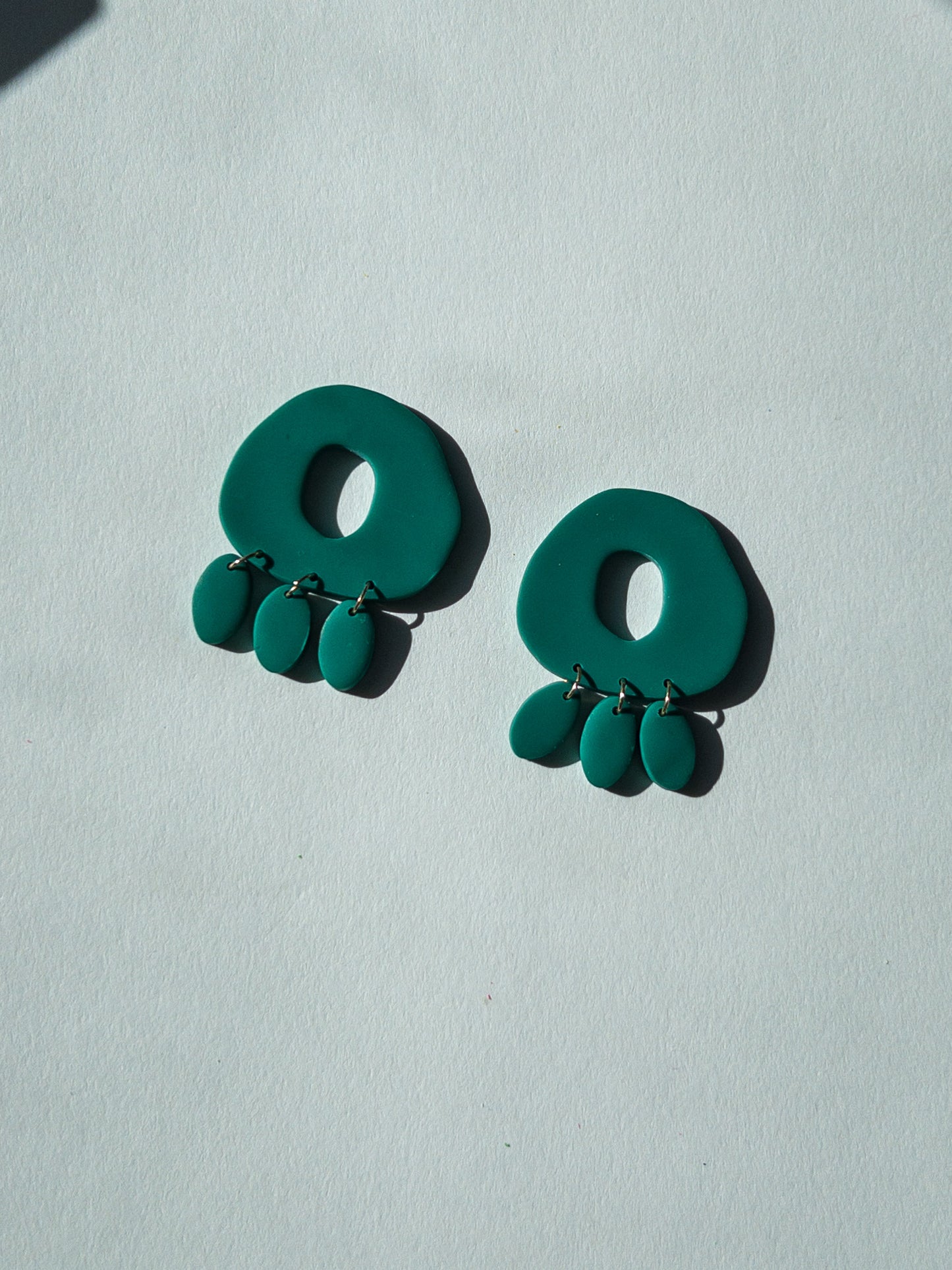 the green jellyfish earrings