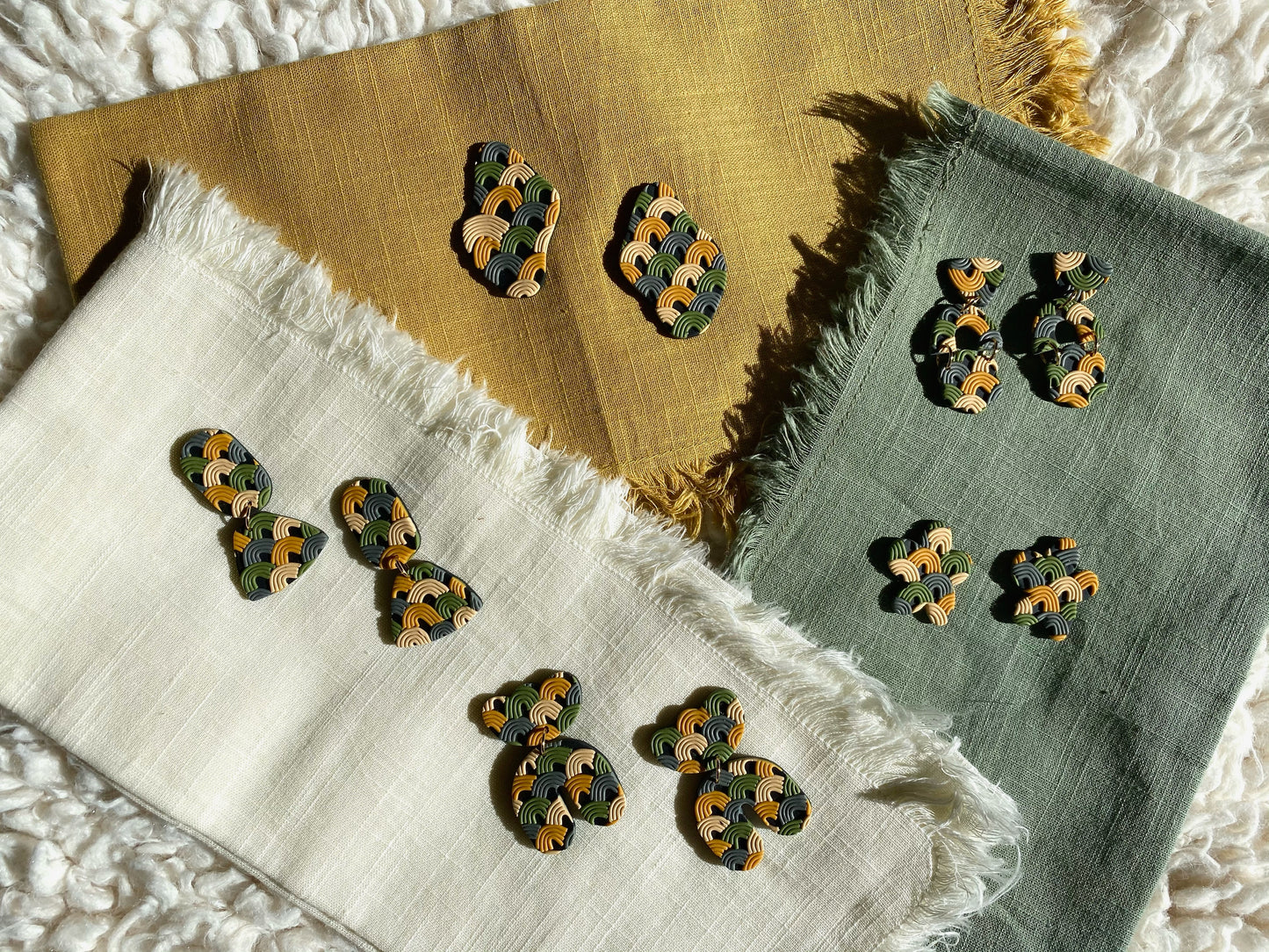 tulip and arch earrings︱the asian rainbow collection