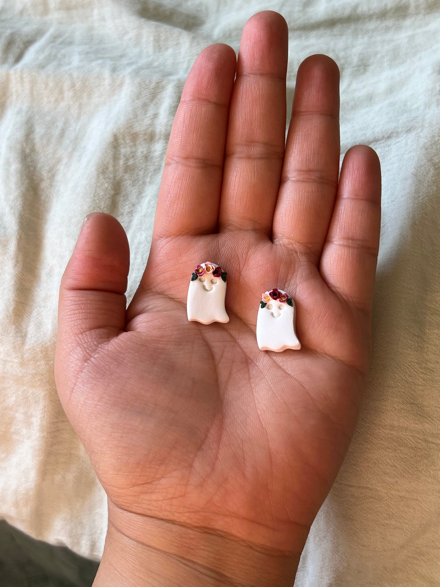 Floral Headband Ghost Studs