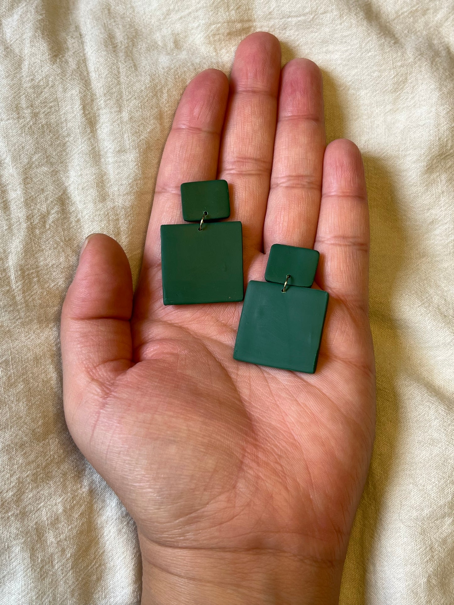 Forrest Green Square Dangles