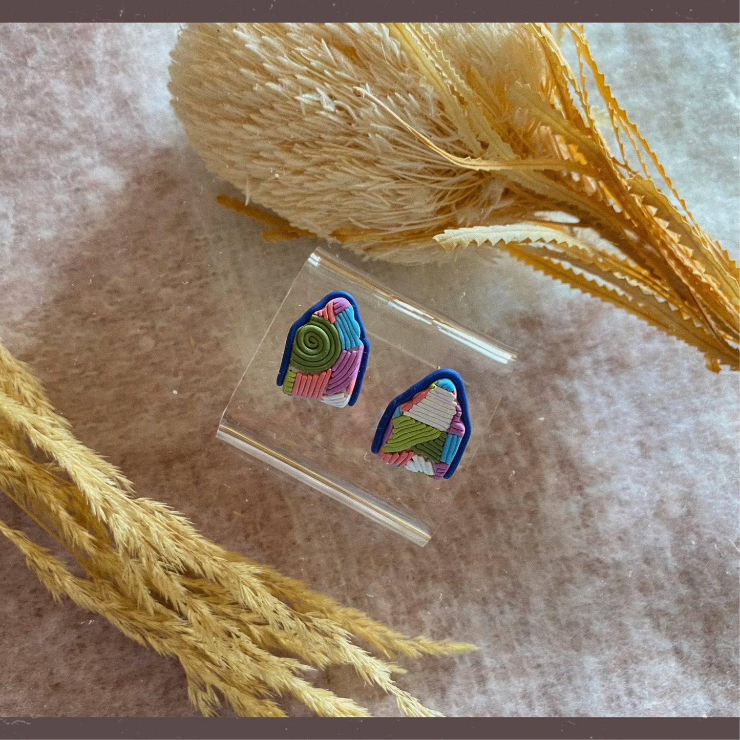 Colorado spring pastel line hoops