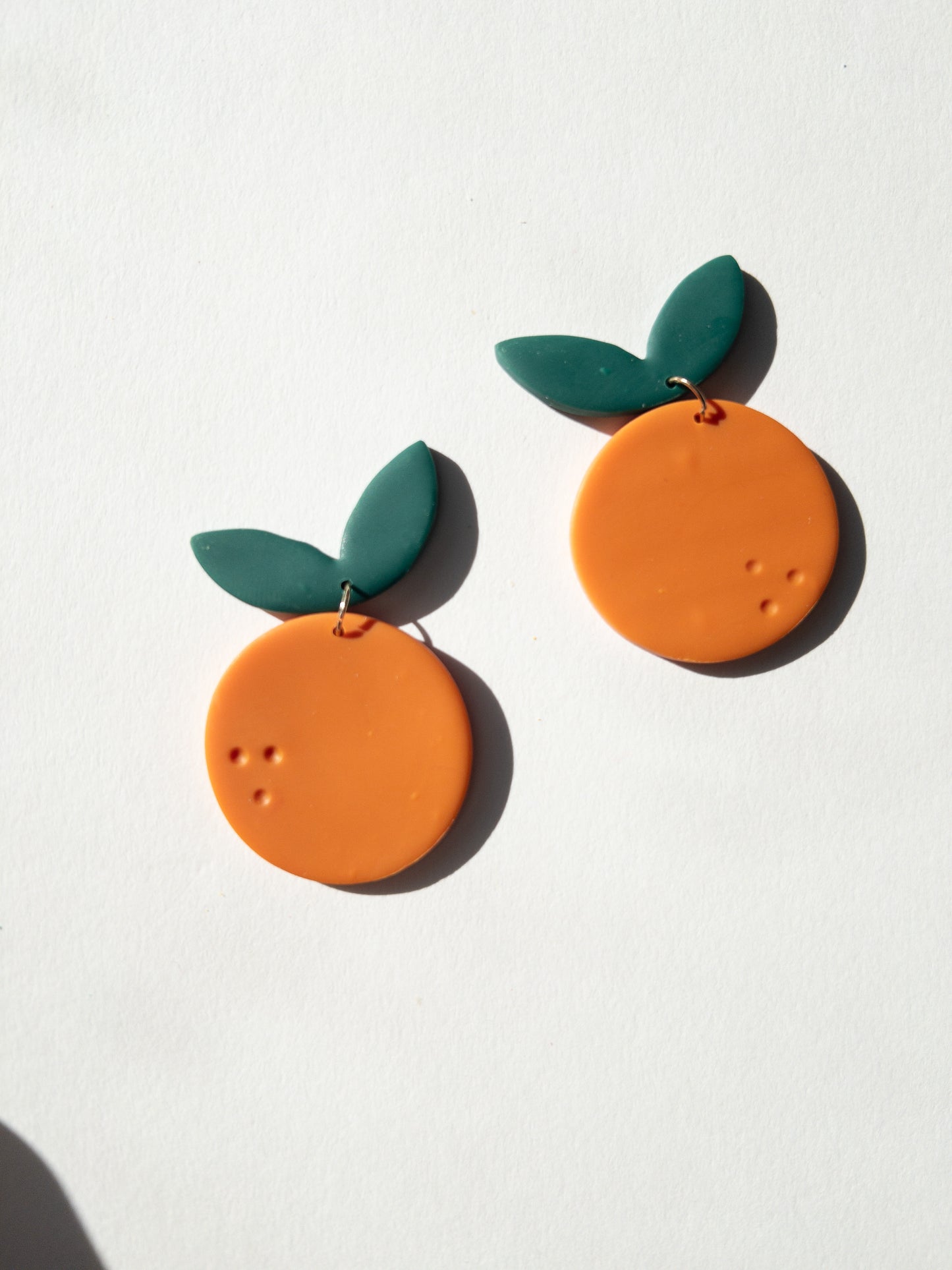 large orange earrings