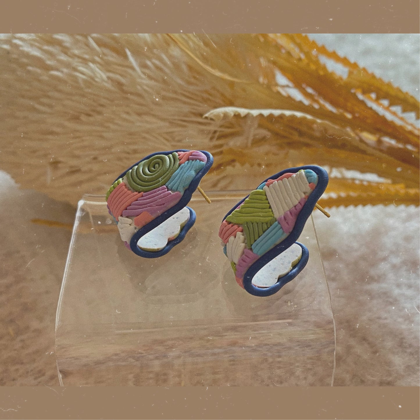 Colorado spring pastel line hoops