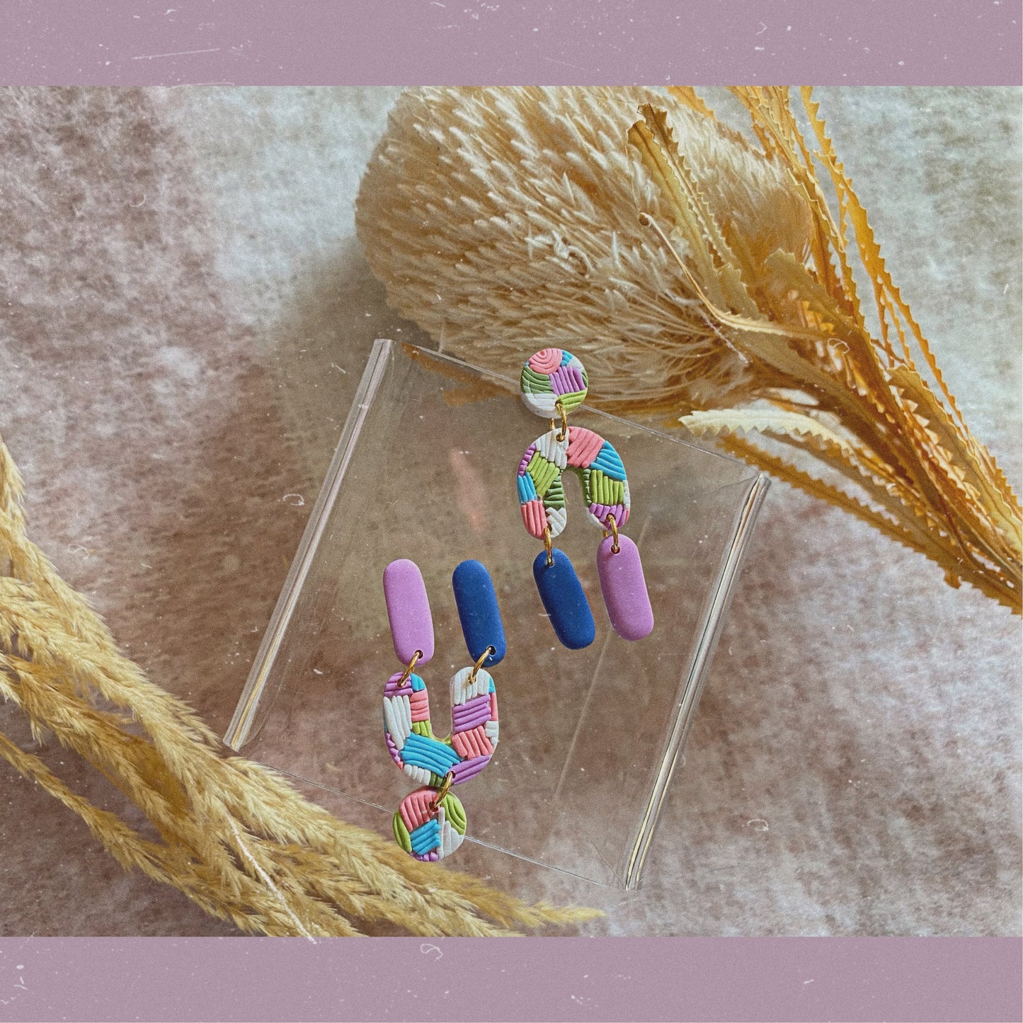 archway dangle colorado spring pastel line earrings