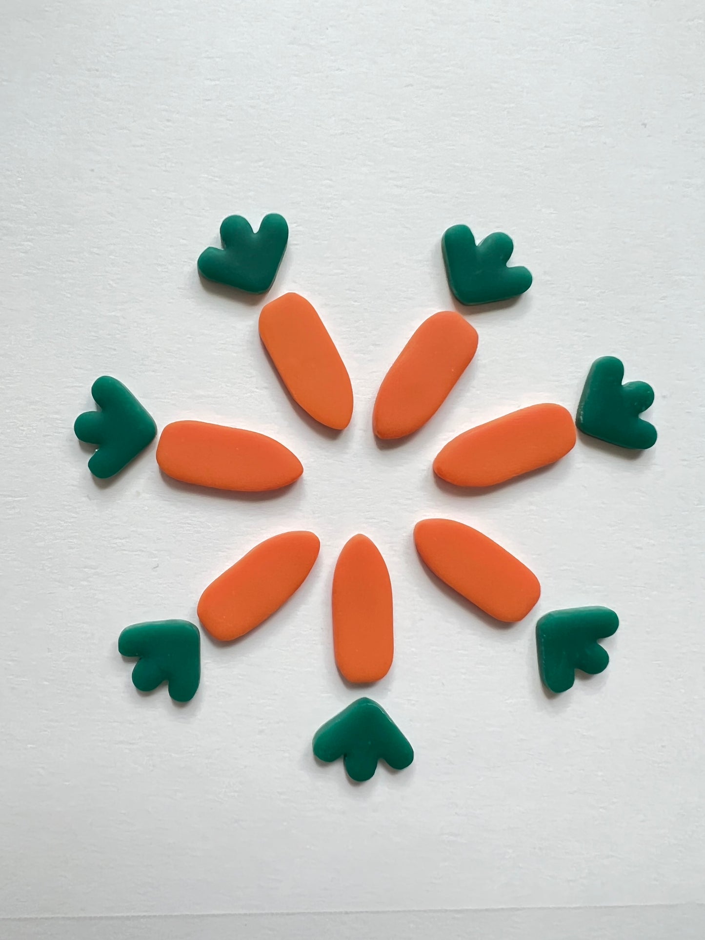 mini carrot earrings