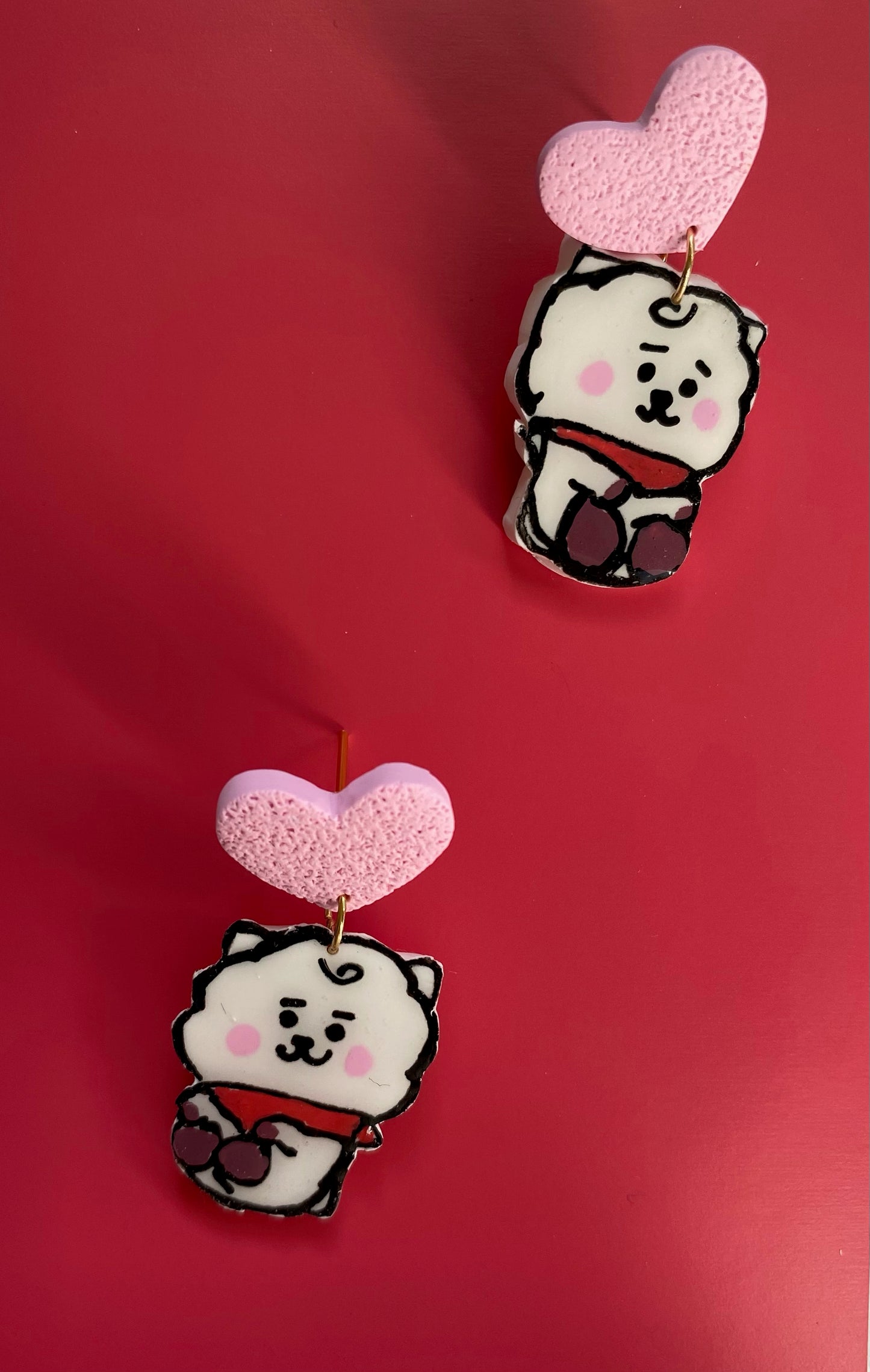 BT21 RJ dangle earrings