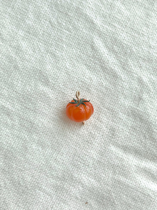 Heirloom Tomato - Food Charm Hoop or Dangle Earrings