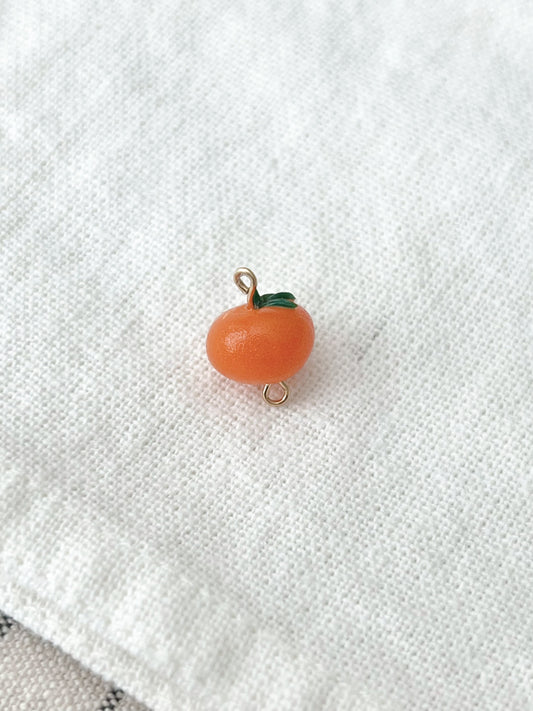 Tangerine - Food Charm Hoop or Dangle Earrings