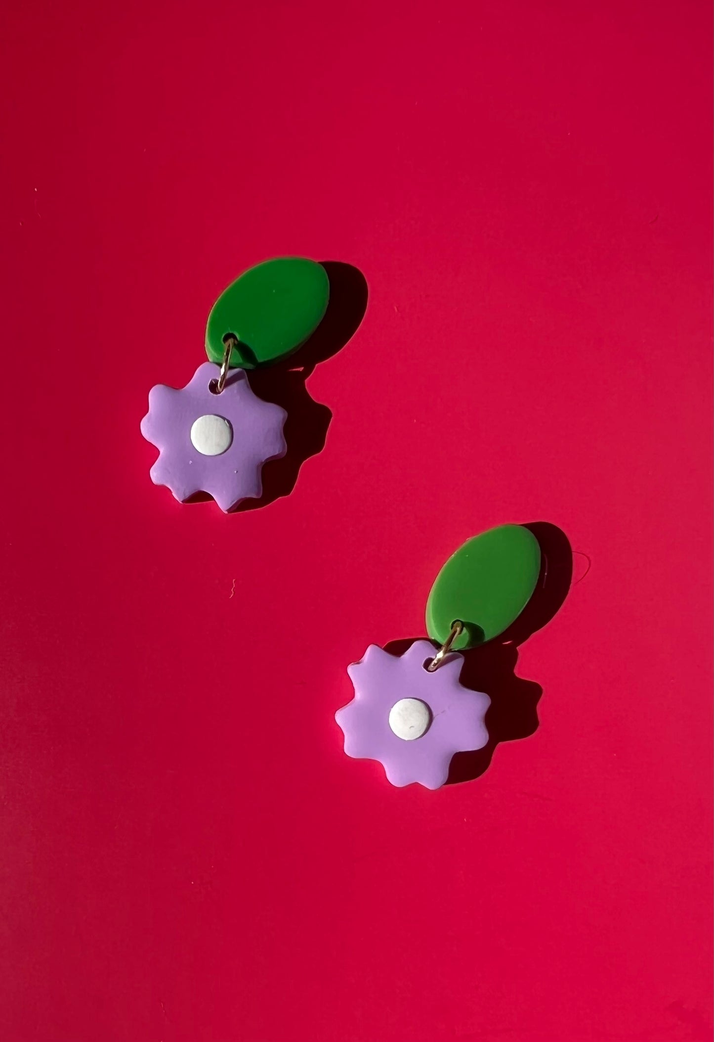 purple sakura bb earrings