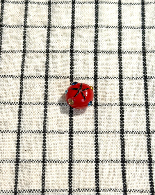 Gemmed Tomato Earrings (Pre-Order)