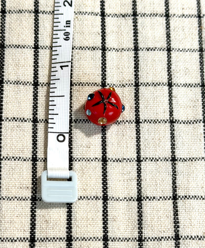 Gemmed Tomato Earrings (Pre-Order)