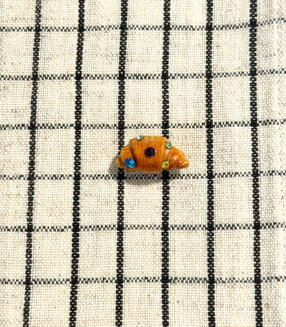 Gemmed Croissant Earrings (Pre-Order)