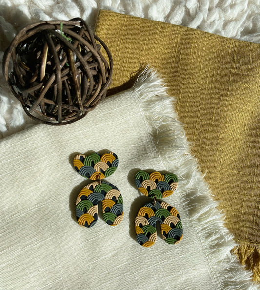 tulip and arch earrings︱the asian rainbow collection