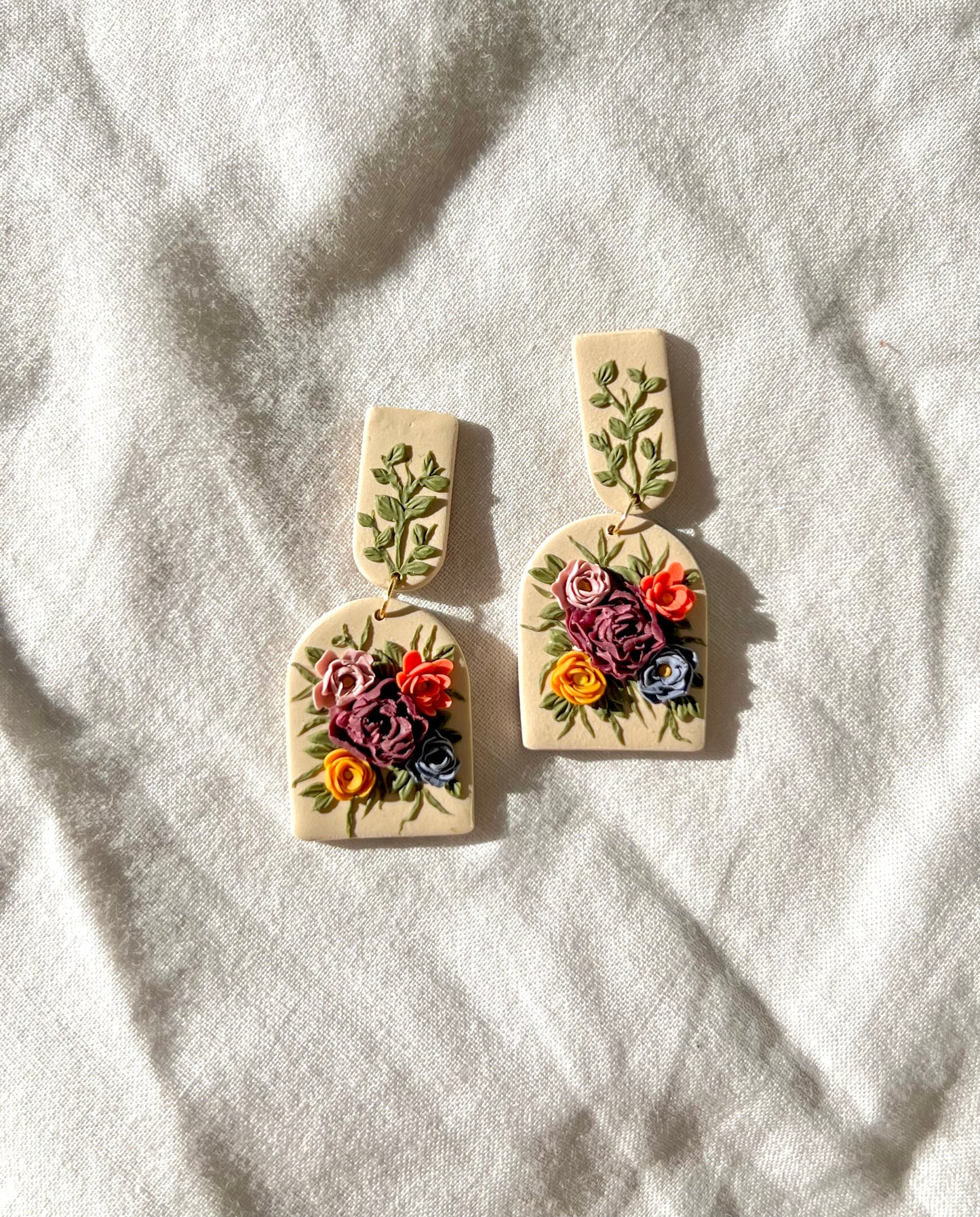 Arch & Arch Fall Floral Dangles