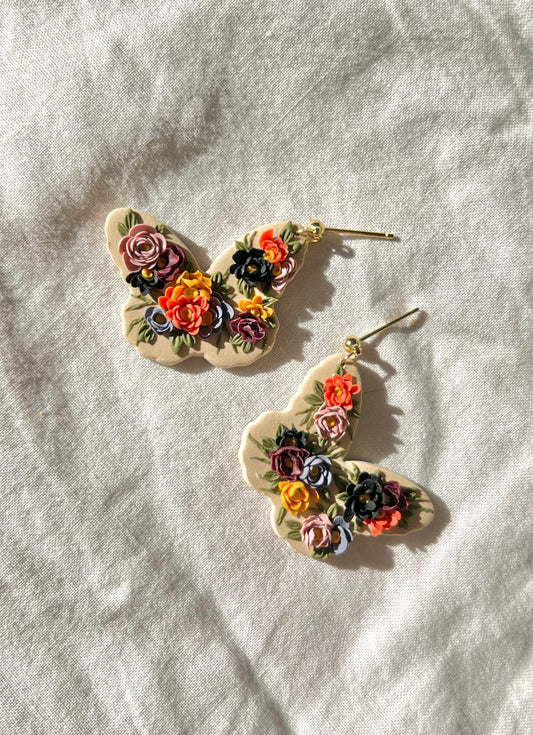 Butterfly Fall Floral Dangles