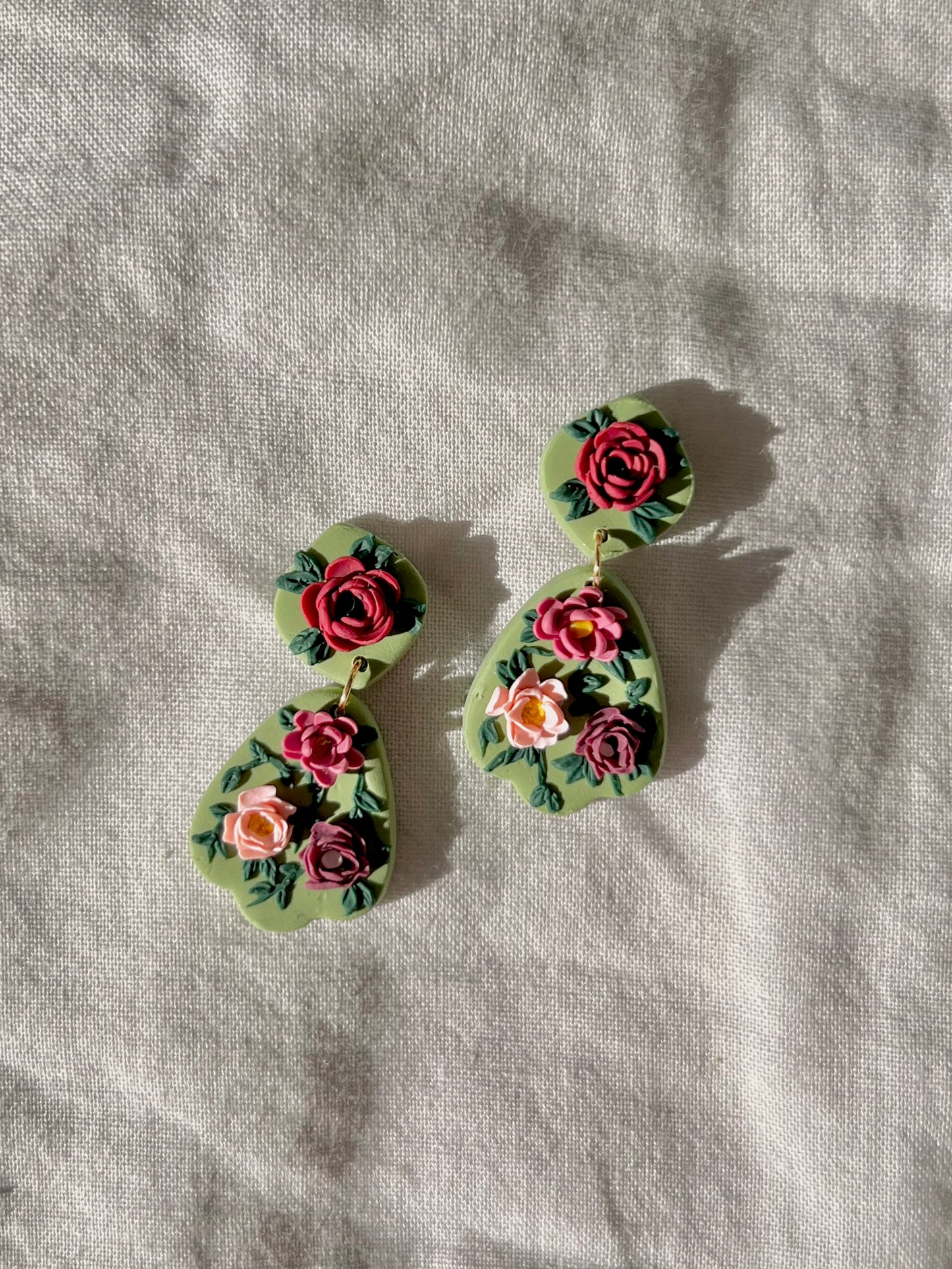 Rose & Petal Floral Dangles