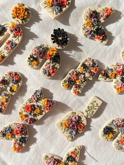 Arched Fall Floral Earrings1