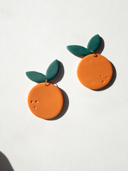 large orange earrings