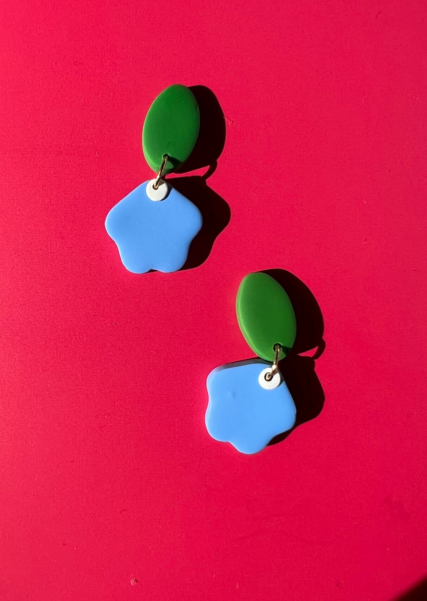 blue tulip bb earrings