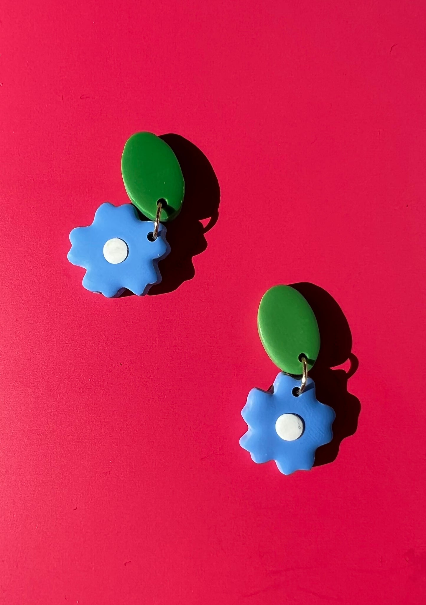 blue sakura bb earrings